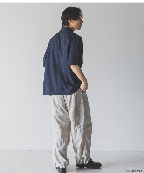 LOWRYS FARM(ローリーズファーム)の「MLBハーフZIPポロSS 492782(Tシャツ/カットソー・メンズ・ネイビー/アイボリー/チャコールグレー・MEDIUM/LARGE)」の15枚目の写真