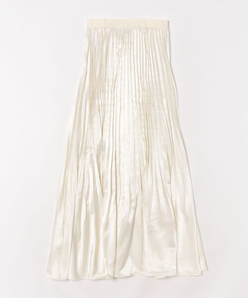aimoha（アイモハ）の「シルク調　プリーツミディロングスカート　フォーマルにも（スカート・レディース・ベージュ/ブルー/ホワイト・FREE）」の15枚目の写真