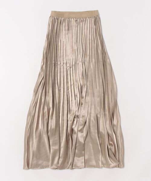 aimoha（アイモハ）の「シルク調　プリーツミディロングスカート　フォーマルにも（スカート・レディース・ベージュ/ブルー/ホワイト・FREE）」の16枚目の写真