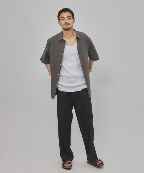 ETS.MATERIAUX(マテリオ) フレンチワーク ショートスリーブ