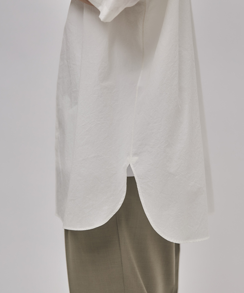 EDIFICE(エディフィス)の「ETS.MATERIAUX(マテリオ) フレンチワーク ショートスリーブシャツ(シャツ/ブラウス・メンズ・チャコールグレー/アイボリー/ホワイト・2/3)」の5枚目の写真