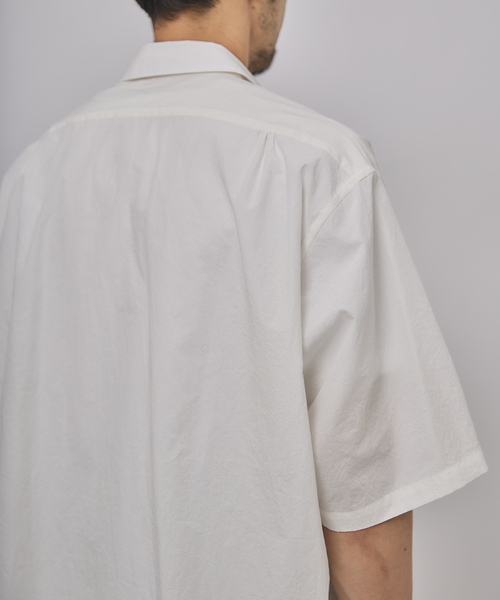 EDIFICE(エディフィス)の「ETS.MATERIAUX(マテリオ) フレンチワーク ショートスリーブシャツ(シャツ/ブラウス・メンズ・チャコールグレー/アイボリー/ホワイト・2/3)」の6枚目の写真