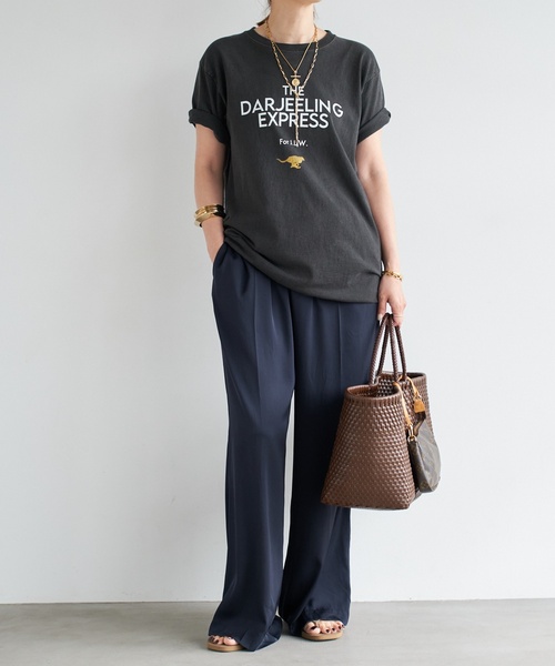 追加 SILK SATIN イージーパンツ（その他パンツ）｜Deuxieme