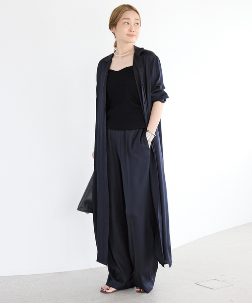 追加 SILK SATIN イージーパンツ（その他パンツ）｜Deuxieme Classe