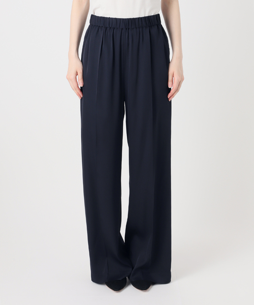 新品✨ドゥーズィエムクラス　 SILK SATIN イージーパンツ　ネイビー 追加 SILK SATIN イージーパンツ（その他パンツ）｜Deuxieme