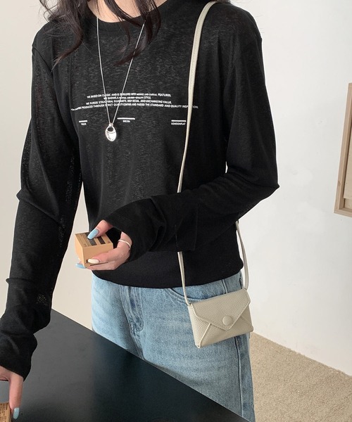 Chiina（チーナ）の「Chiina / 4Way ショルダーミニポーチ（ショルダーバッグ・レディース・ブラウン/ライトブルー/レッド/キャメル/ベージュ/ホワイト/ブラック・FREE）」の10枚目の写真