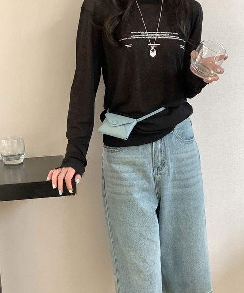 Chiina（チーナ）の「Chiina / 4Way ショルダーミニポーチ（ショルダーバッグ・レディース・ブラウン/ライトブルー/レッド/キャメル/ベージュ/ホワイト/ブラック・FREE）」の15枚目の写真