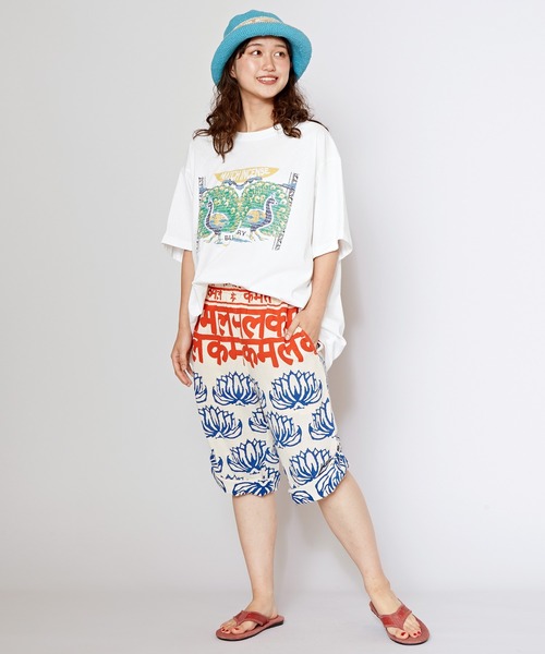 チャイハネ(チャイハネ)の「【チャイハネ】マッチ香プリントTシャツXL(Tシャツ/カットソー・メンズ・ブラック/グリーン/ライトベージュ/ネイビー/オレンジ/レッド/ホワイト・XL)」の21枚目の写真