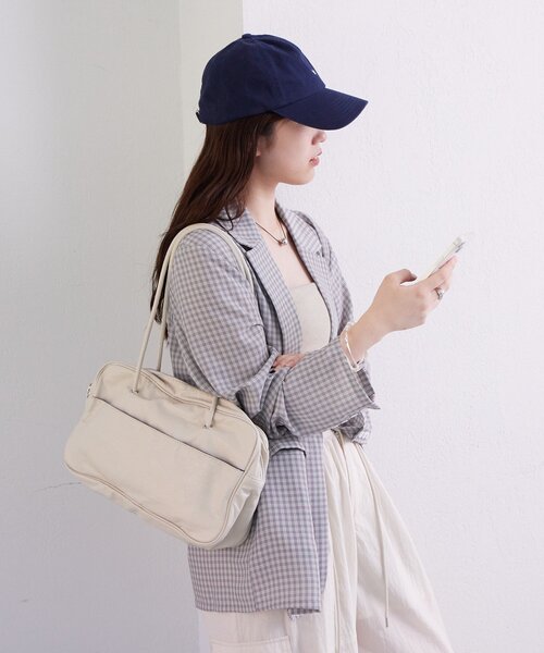 mystic(ミスティック)の「スクエアショルダーBAG(ショルダーバッグ・レディース・ブラウン/アイボリー・ONE SIZE)」の4枚目の写真