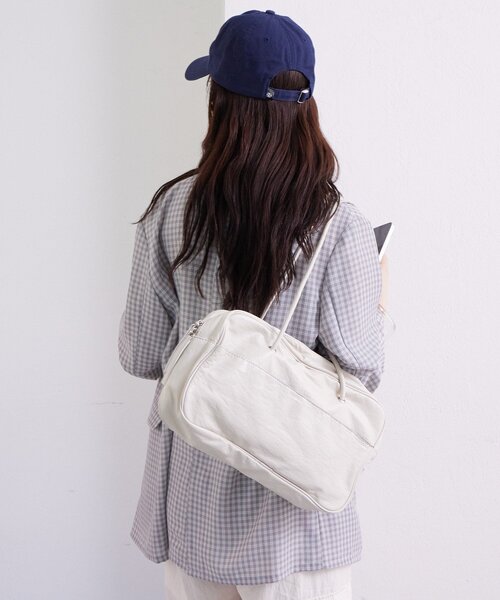 mystic(ミスティック)の「スクエアショルダーBAG(ショルダーバッグ・レディース・ブラウン/アイボリー・ONE SIZE)」の5枚目の写真