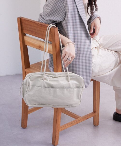 mystic(ミスティック)の「スクエアショルダーBAG(ショルダーバッグ・レディース・ブラウン/アイボリー・ONE SIZE)」の7枚目の写真