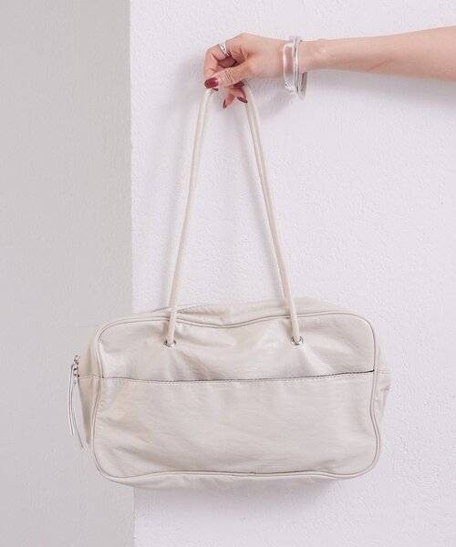 mystic(ミスティック)の「スクエアショルダーBAG(ショルダーバッグ・レディース・ブラウン/アイボリー・ONE SIZE)」の9枚目の写真