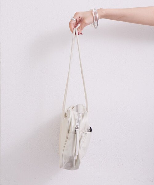 mystic(ミスティック)の「スクエアショルダーBAG(ショルダーバッグ・レディース・ブラウン/アイボリー・ONE SIZE)」の10枚目の写真