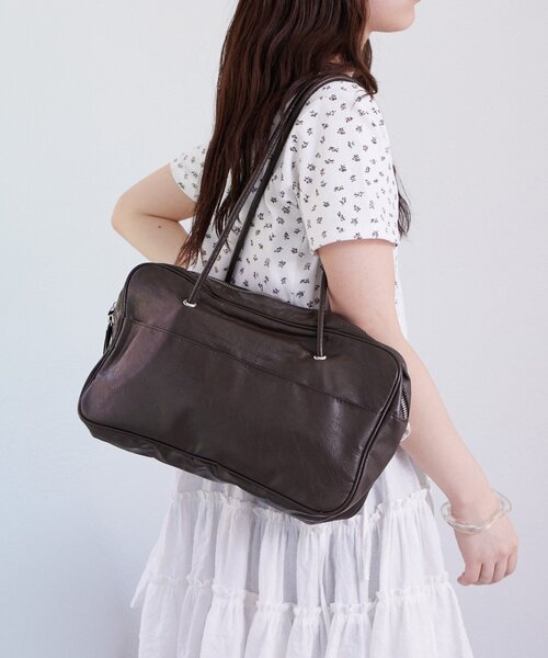 mystic(ミスティック)の「スクエアショルダーBAG(ショルダーバッグ・レディース・ブラウン/アイボリー・ONE SIZE)」の22枚目の写真