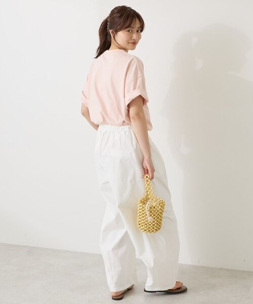 AMERICAN HOLIC（アメリカンホリック）の「TEN DROP ロゴTシャツ（Tシャツ/カットソー・レディース・ピンク/オフホワイト/ブラック・M/L）」の8枚目の写真