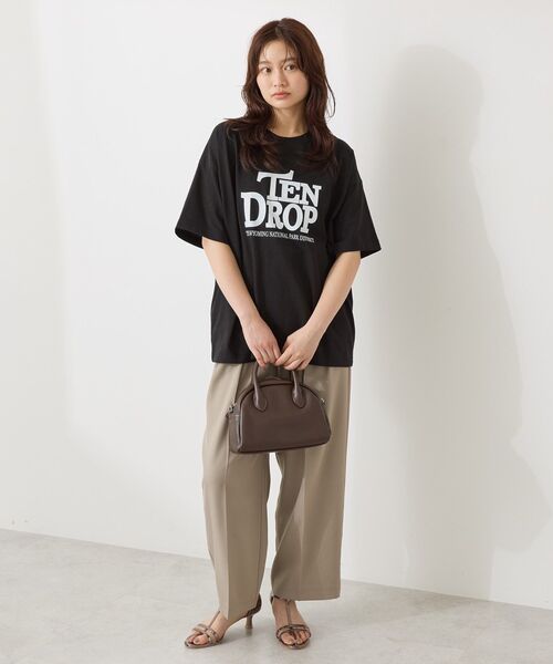 AMERICAN HOLIC（アメリカンホリック）の「TEN DROP ロゴTシャツ（Tシャツ/カットソー・レディース・ピンク/オフホワイト/ブラック・M/L）」の12枚目の写真