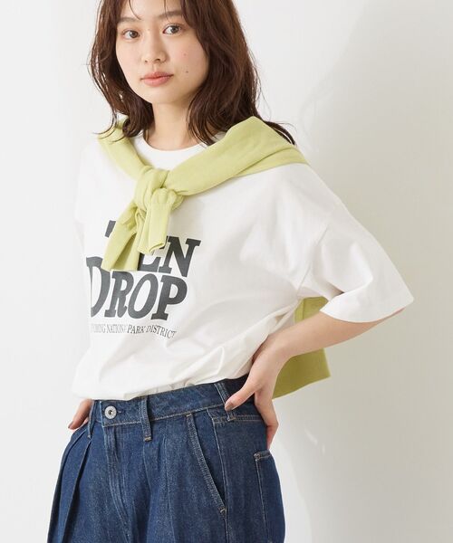 AMERICAN HOLIC（アメリカンホリック）の「TEN DROP ロゴTシャツ（Tシャツ/カットソー・レディース・ピンク/オフホワイト/ブラック・M/L）」の14枚目の写真