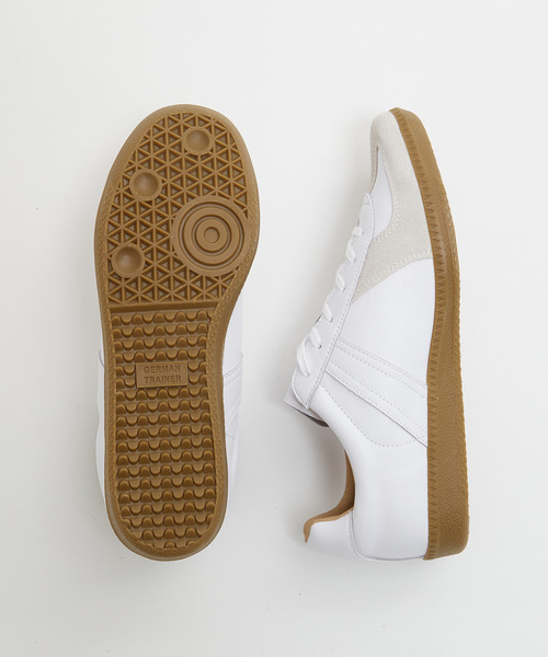 MEN'S MELROSE(メンズメルローズ)の「42500 GERMAN TRAINER / ジャーマントレーナー | レザースニーカー(スニーカー・メンズ・ホワイト/ブラック・40/42/41)」の10枚目の写真
