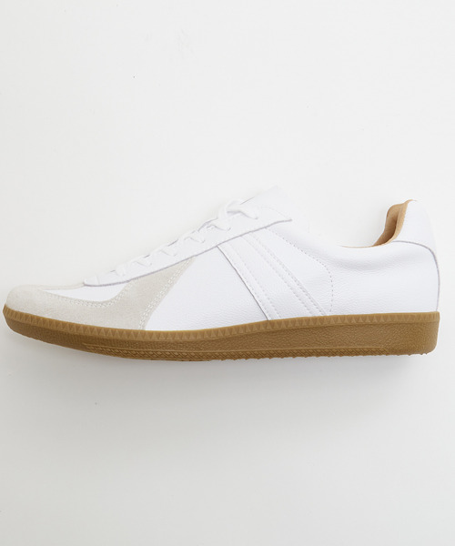 MEN'S MELROSE(メンズメルローズ)の「42500 GERMAN TRAINER / ジャーマントレーナー | レザースニーカー(スニーカー・メンズ・ホワイト/ブラック・40/42/41)」の6枚目の写真