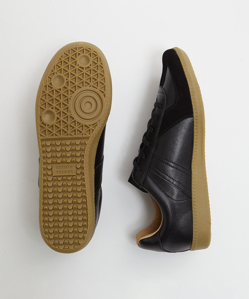 MEN'S MELROSE(メンズメルローズ)の「42500 GERMAN TRAINER / ジャーマントレーナー | レザースニーカー(スニーカー・メンズ・ホワイト/ブラック・40/42/41)」の4枚目の写真