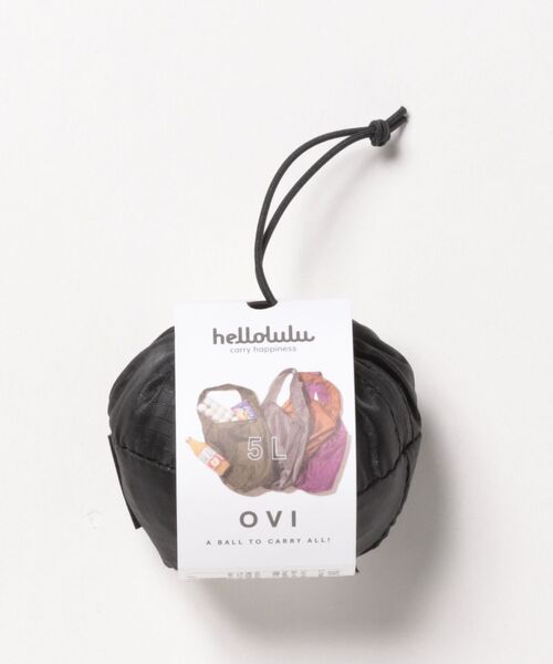 hellolulu(ハロルル)の「Hellolulu(ハロルル)Ovi パッカブルマーケットバッグ(エコバッグ/サブバッグ・レディース・カーキ/ブラック/パープル/ライトグレー/キャメル・ONE SIZE/ONESIZE)」の8枚目の写真