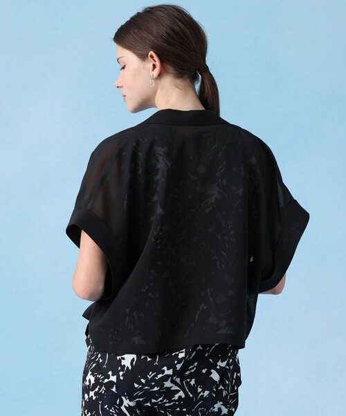 ANAYI（アナイ）の「シアーオーガンフレンチスリーブジャケット（ダウンジャケット/コート・レディース・ブラウン/ブラック・36/38）」の11枚目の写真