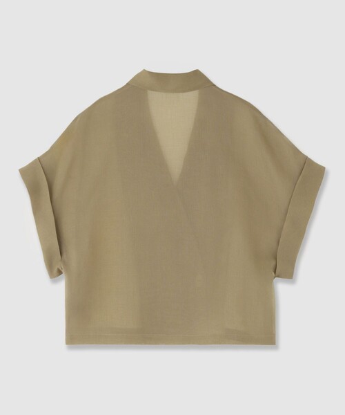 ANAYI（アナイ）の「シアーオーガンフレンチスリーブジャケット（ダウンジャケット/コート・レディース・ブラウン/ブラック・36/38）」の14枚目の写真