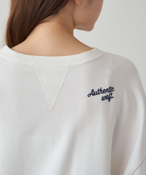 PUAL CE CIN(ピュアルセシン)の「インレイショートプルオーバー(Tシャツ/カットソー・レディース・オフホワイト/グレー・FREE)」の19枚目の写真