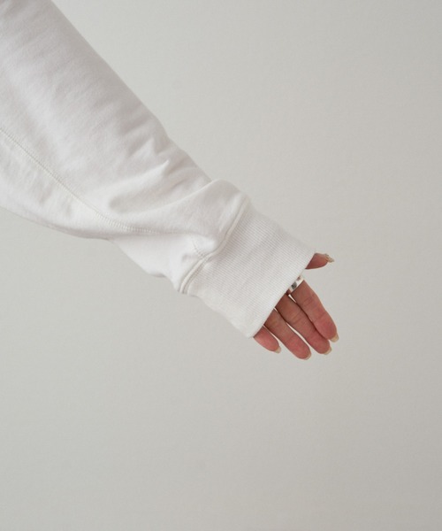 PUAL CE CIN(ピュアルセシン)の「インレイショートプルオーバー(Tシャツ/カットソー・レディース・オフホワイト/グレー・FREE)」の21枚目の写真