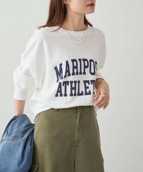 PUAL CE CIN(ピュアルセシン)の「インレイショートプルオーバー(Tシャツ/カットソー・レディース・オフホワイト/グレー・FREE)」の6枚目の写真