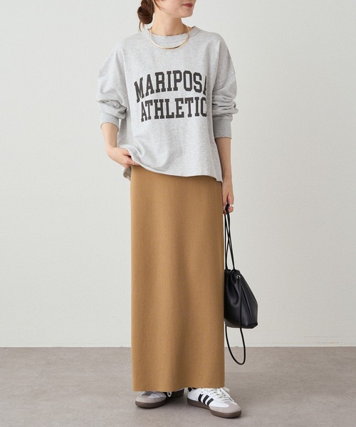 PUAL CE CIN(ピュアルセシン)の「インレイショートプルオーバー(Tシャツ/カットソー・レディース・オフホワイト/グレー・FREE)」の12枚目の写真