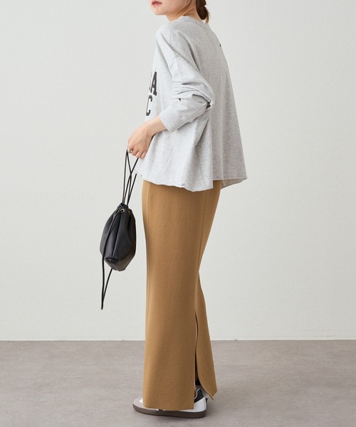 PUAL CE CIN(ピュアルセシン)の「インレイショートプルオーバー(Tシャツ/カットソー・レディース・オフホワイト/グレー・FREE)」の13枚目の写真