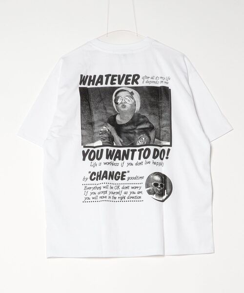 En serio TOKYO（エンソリオトーキョー）の「グラフィックプリントTシャツ（Tシャツ/カットソー・メンズ・ホワイト系その他2/ブラック系その他/ブラック系その他2/ホワイト系その他・MEDIUM/LARGE）」の7枚目の写真