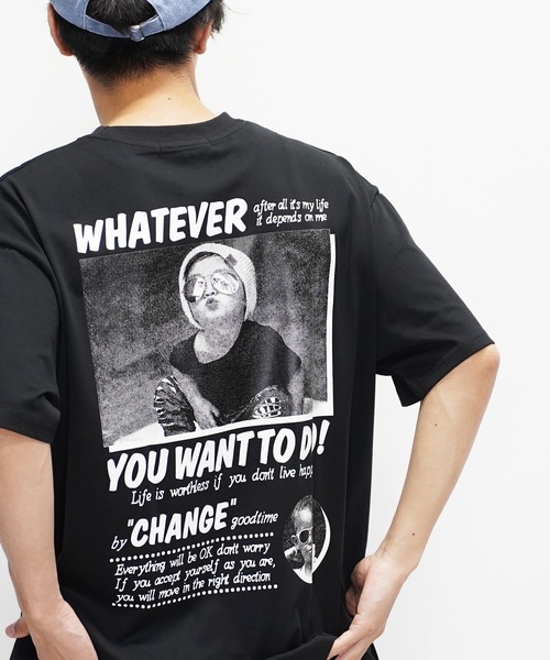 En serio TOKYO（エンソリオトーキョー）の「グラフィックプリントTシャツ（Tシャツ/カットソー・メンズ・ホワイト系その他2/ブラック系その他/ブラック系その他2/ホワイト系その他・MEDIUM/LARGE）」の4枚目の写真