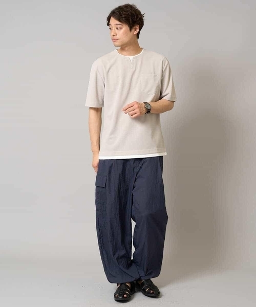 a.v.v(アーヴェヴェ)の「【軽量】ワイドシルエットイージーカーゴパンツ(その他パンツ・メンズ・ブラック/ネイビー・46/48)」の6枚目の写真