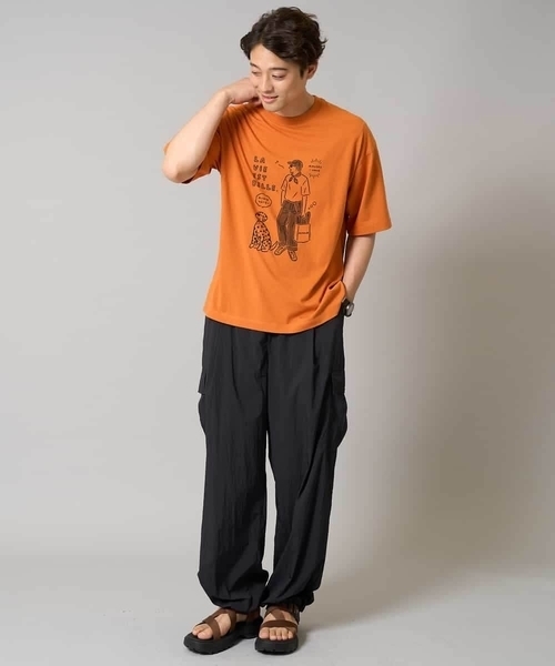 a.v.v(アーヴェヴェ)の「【軽量】ワイドシルエットイージーカーゴパンツ(その他パンツ・メンズ・ブラック/ネイビー・46/48)」の8枚目の写真