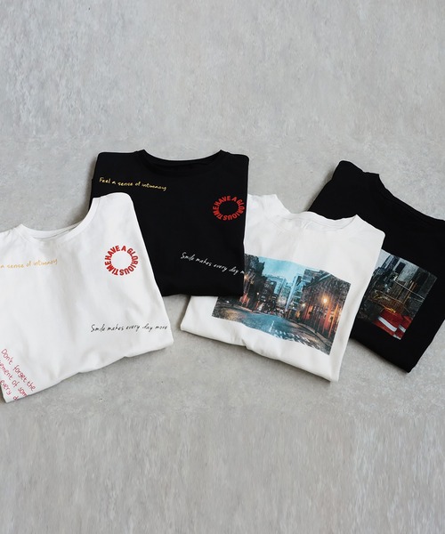 antiqua(アンティカ)の「ロゴフォトプリントTシャツ(Tシャツ/カットソー・レディース・ブラック系その他/ホワイト系その他/ブラック/ホワイト・R/P)」の16枚目の写真