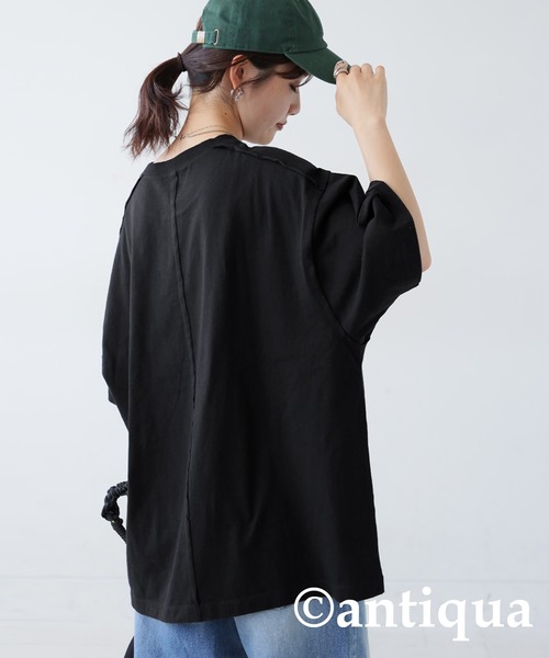 ロゴフォトプリントTシャツ（Tシャツ/カットソー）｜antiqua