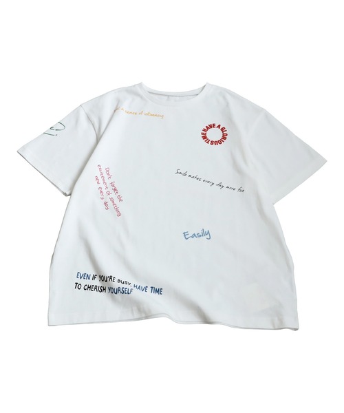 antiqua(アンティカ)の「ロゴフォトプリントTシャツ(Tシャツ/カットソー・レディース・ブラック系その他/ホワイト系その他/ブラック/ホワイト・R/P)」の17枚目の写真