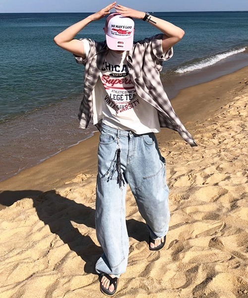 NOWLE(ノウル)の「【NOWLE】ヴィンテージ風 1989 シカゴ プリント 半袖 Tシャツ(Tシャツ/カットソー・メンズ・ホワイト・LARGE/MEDIUM/X-LARGE)」の19枚目の写真