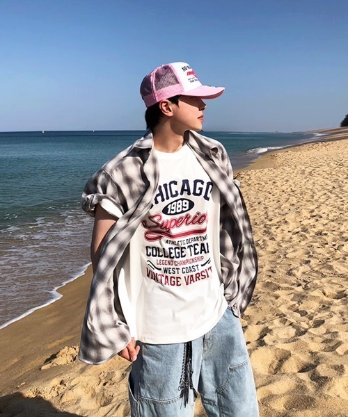 NOWLE(ノウル)の「【NOWLE】ヴィンテージ風 1989 シカゴ プリント 半袖 Tシャツ(Tシャツ/カットソー・メンズ・ホワイト・LARGE/MEDIUM/X-LARGE)」の18枚目の写真