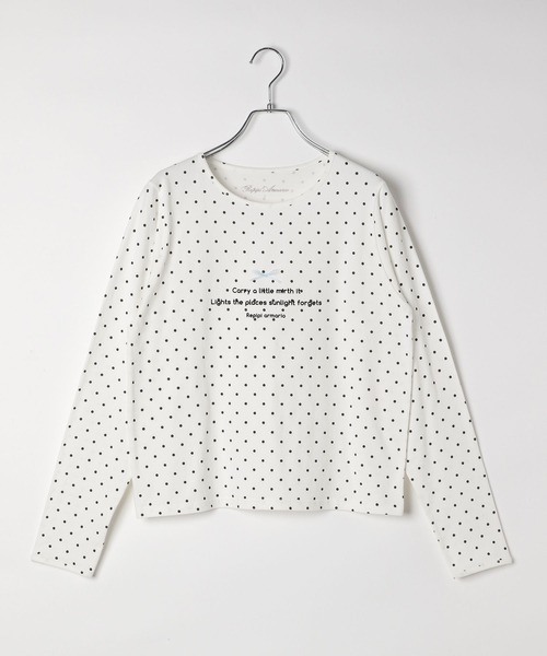 repipi armario（レピピ アルマリオ）の「【girly line】トキメキアソートロンＴ（Tシャツ/カットソー・キッズ・ホワイト系2/ブラック系1/ブラック系2/ホワイト系1・MEDIUM/LARGE/SMALL）」の3枚目の写真