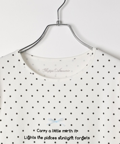 repipi armario（レピピ アルマリオ）の「【girly line】トキメキアソートロンＴ（Tシャツ/カットソー・キッズ・ホワイト系2/ブラック系1/ブラック系2/ホワイト系1・MEDIUM/LARGE/SMALL）」の11枚目の写真