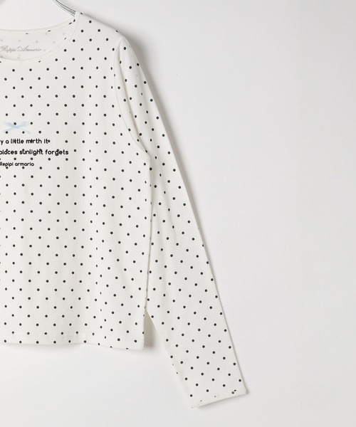 repipi armario（レピピ アルマリオ）の「【girly line】トキメキアソートロンＴ（Tシャツ/カットソー・キッズ・ホワイト系2/ブラック系1/ブラック系2/ホワイト系1・MEDIUM/LARGE/SMALL）」の7枚目の写真