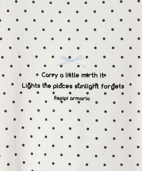 repipi armario（レピピ アルマリオ）の「【girly line】トキメキアソートロンＴ（Tシャツ/カットソー・キッズ・ホワイト系2/ブラック系1/ブラック系2/ホワイト系1・MEDIUM/LARGE/SMALL）」の12枚目の写真