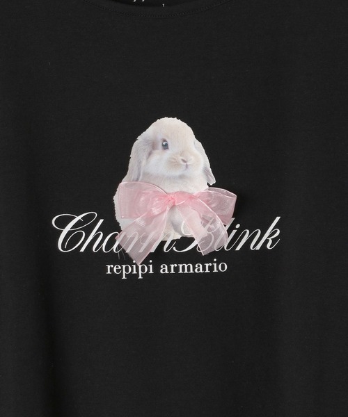 repipi armario（レピピ アルマリオ）の「【girly line】トキメキアソートロンＴ（Tシャツ/カットソー・キッズ・ホワイト系2/ブラック系1/ブラック系2/ホワイト系1・MEDIUM/LARGE/SMALL）」の13枚目の写真