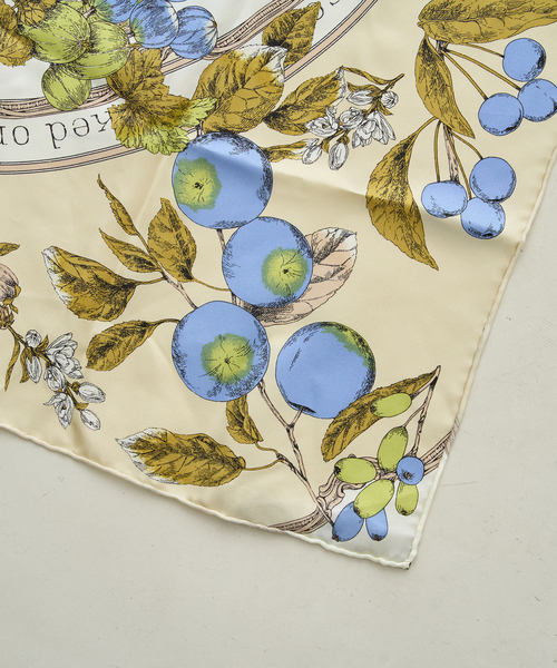manipuri（マニプリ）の「【manipuri/マニプリ】アンティークレシピ スカーフ 65×65（バンダナ/スカーフ・レディース・グリーン/ブルー・フリー）」の14枚目の写真
