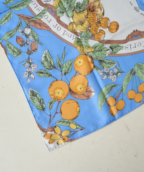 manipuri（マニプリ）の「【manipuri/マニプリ】アンティークレシピ スカーフ 65×65（バンダナ/スカーフ・レディース・グリーン/ブルー・フリー）」の17枚目の写真