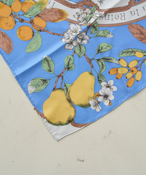 manipuri（マニプリ）の「【manipuri/マニプリ】アンティークレシピ スカーフ 65×65（バンダナ/スカーフ・レディース・グリーン/ブルー・フリー）」の18枚目の写真