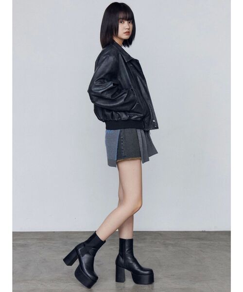EMODA サイドゴアブーツ（ブラック） -ファッション通販 FASHION